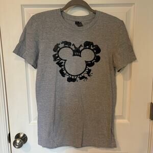Mickey Mouse Animal Tee Gray Small